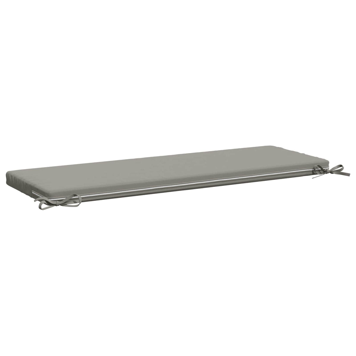 2-Piece Bench Cushions SOEST 2 pcs 100% Polyester Grey