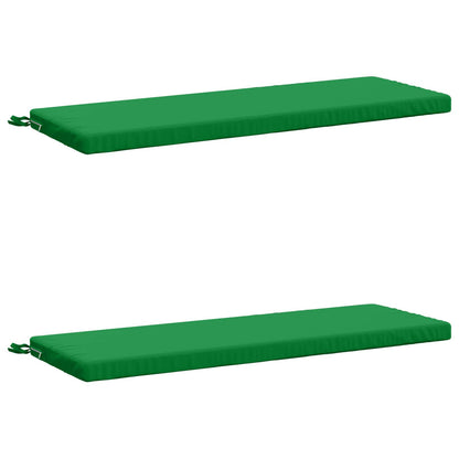 2-Piece Bench Cushions SOEST 2 pcs 100% Polyester Green