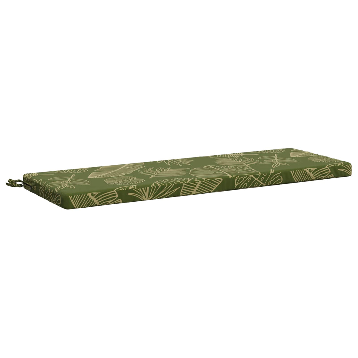 Bench Cushion SOEST 100% Polyester Leaf Design 110 x 40 x 5 cm