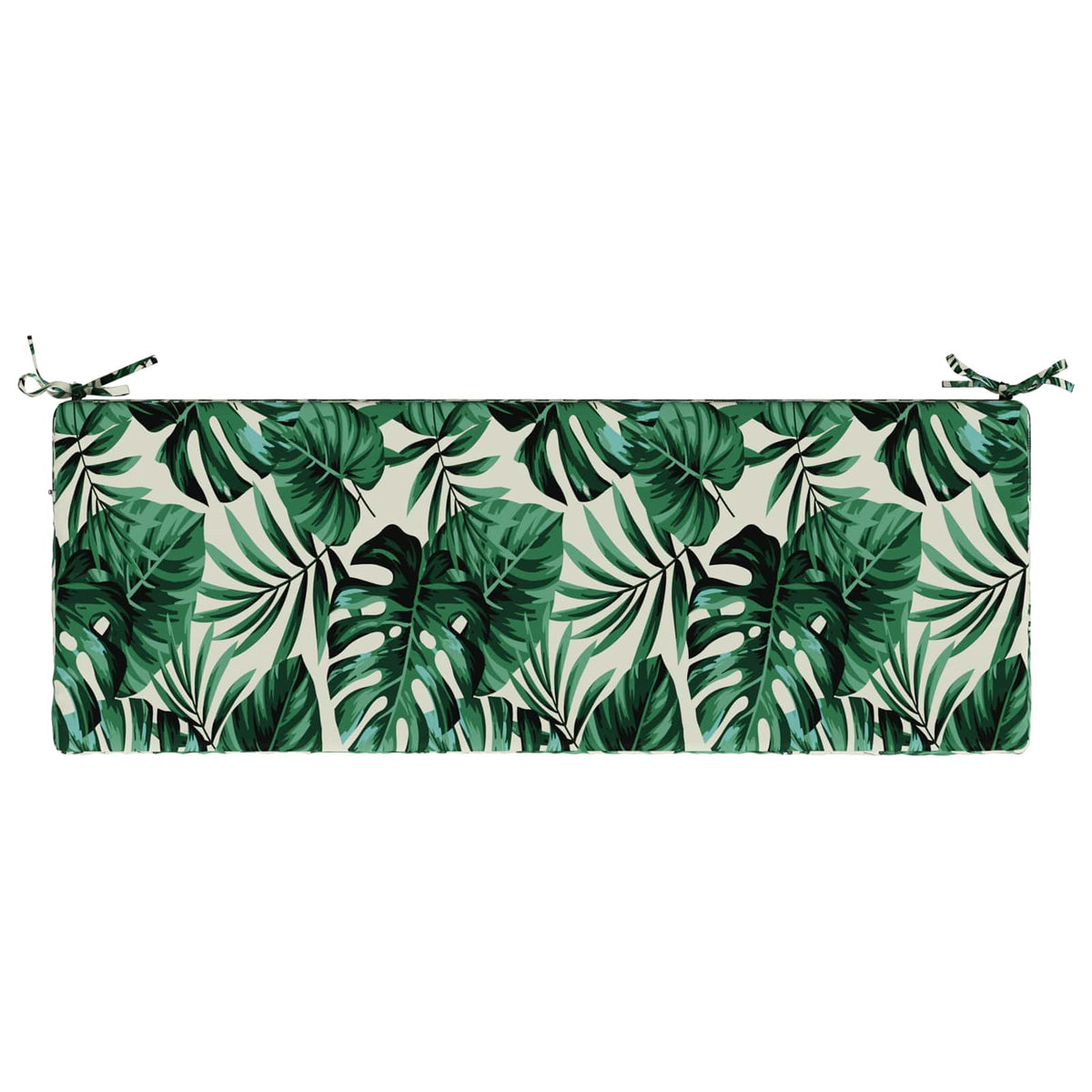 Bench Cushion SOEST 100% Polyester Leaf Pattern 110 x 40 x 5 cm