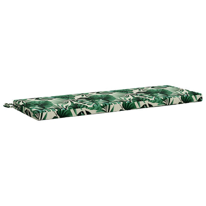 2-Piece Bench Cushions SOEST 2 pcs 100% Polyester Leaf Pattern