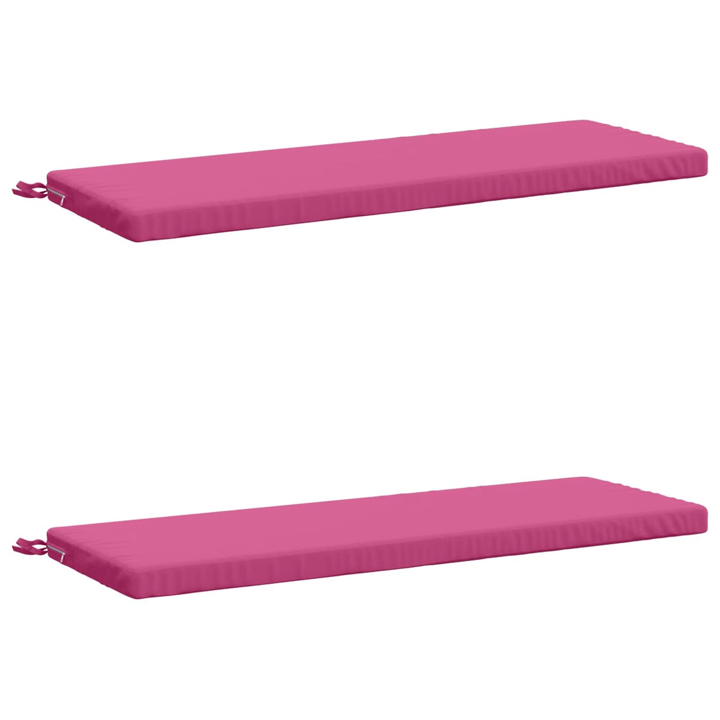 2-Piece Bench Cushions SOEST 2 pcs 100% Polyester Pink
