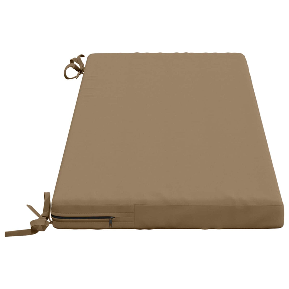 2-Piece Bench Cushions SOEST 2 pcs 100% Polyester Taupe