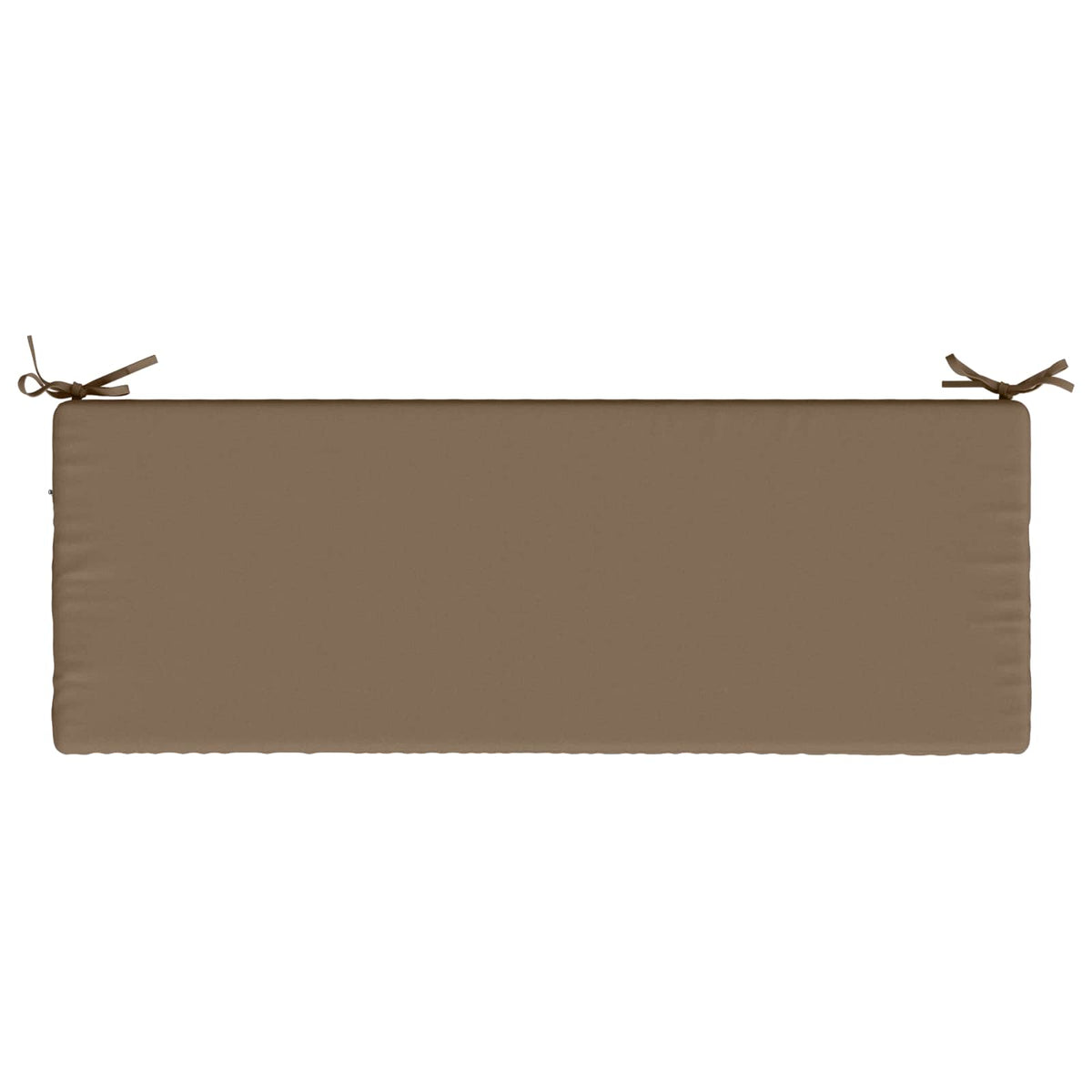 2-Piece Bench Cushions SOEST 2 pcs 100% Polyester Taupe