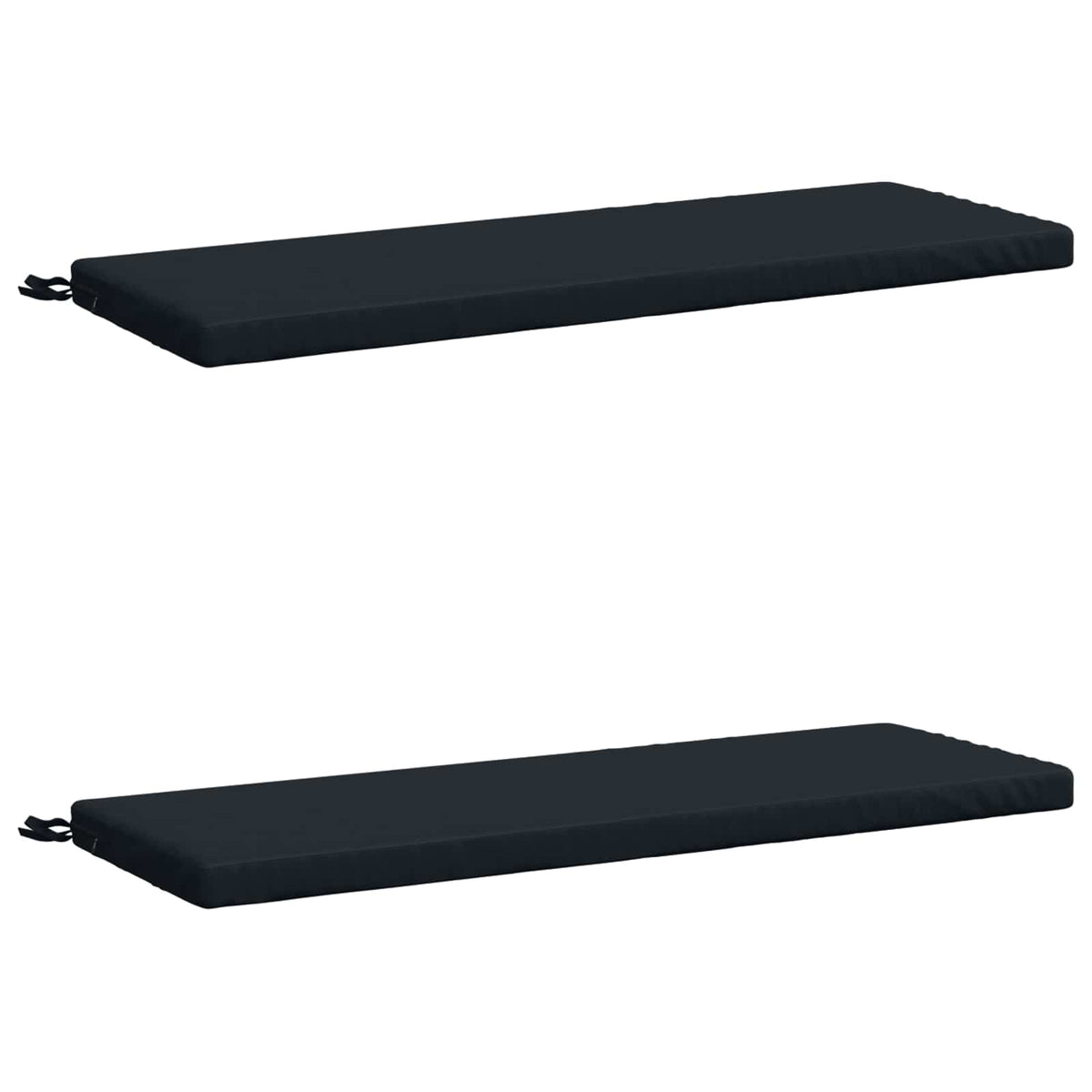2-Piece Bench Cushions SOEST 2 pcs 100% Polyester Dark Blue