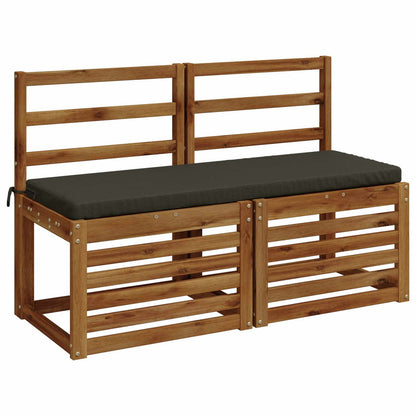 2-Piece Bench Cushions SOEST 2 pcs 100% Polyester Anthracite