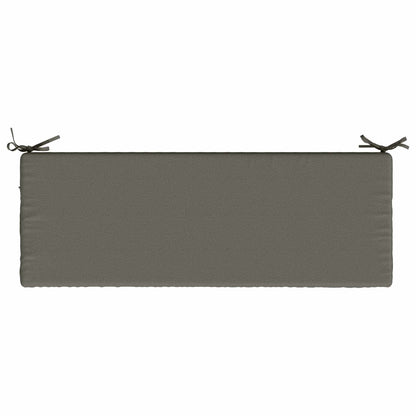 Bench Cushion SOEST 100% Polyester Grey 120 x 40 x 5 cm