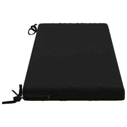 2-Piece Bench Cushions SOEST 2 pcs 100% Polyester Black