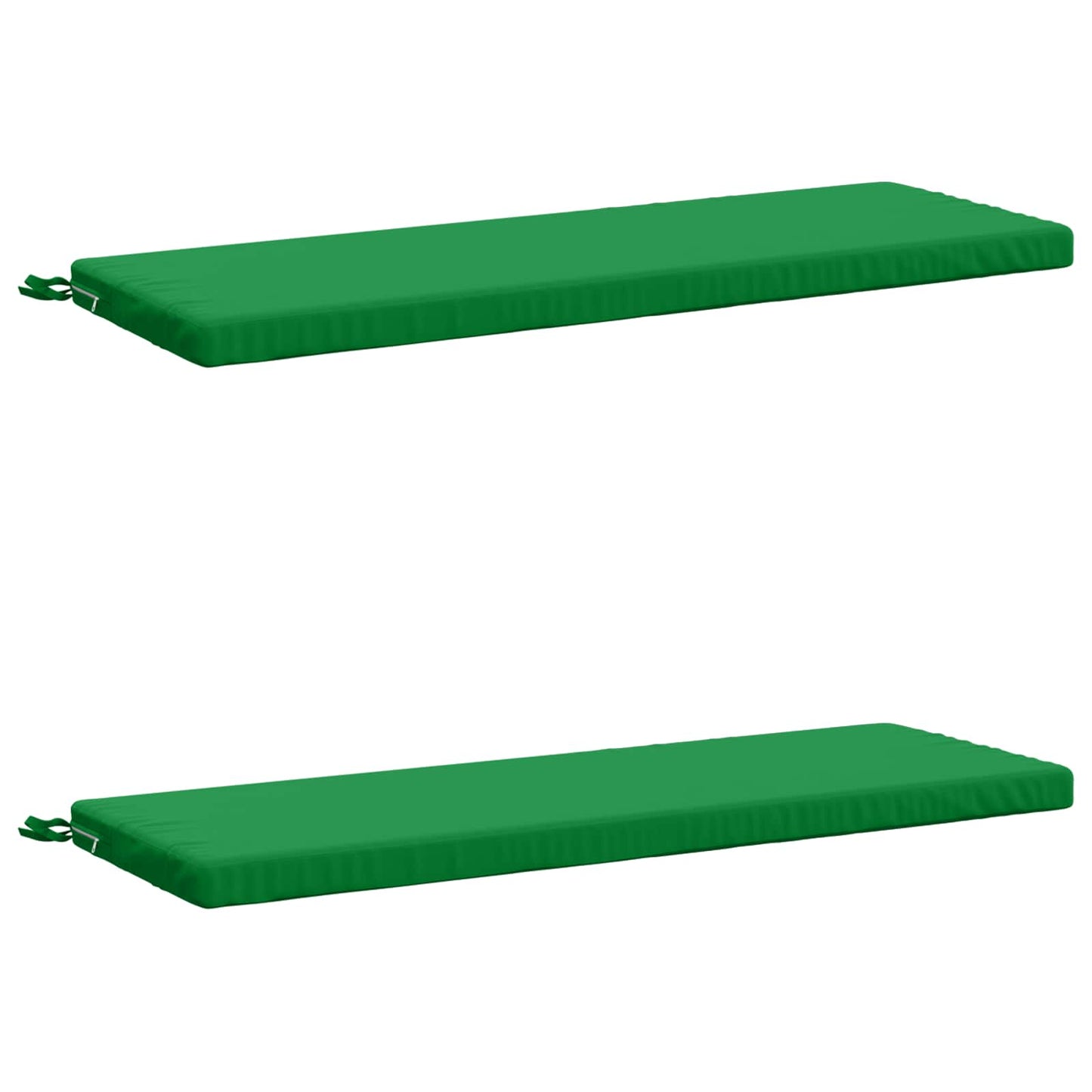 2-Piece Bench Cushions SOEST 2 pcs 100% Polyester Green