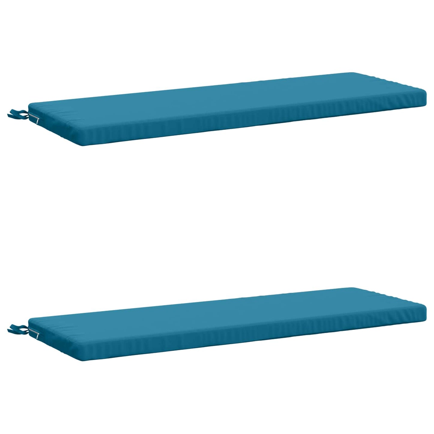 2-Piece Bench Cushions SOEST 2 pcs 100% Polyester Light Blue