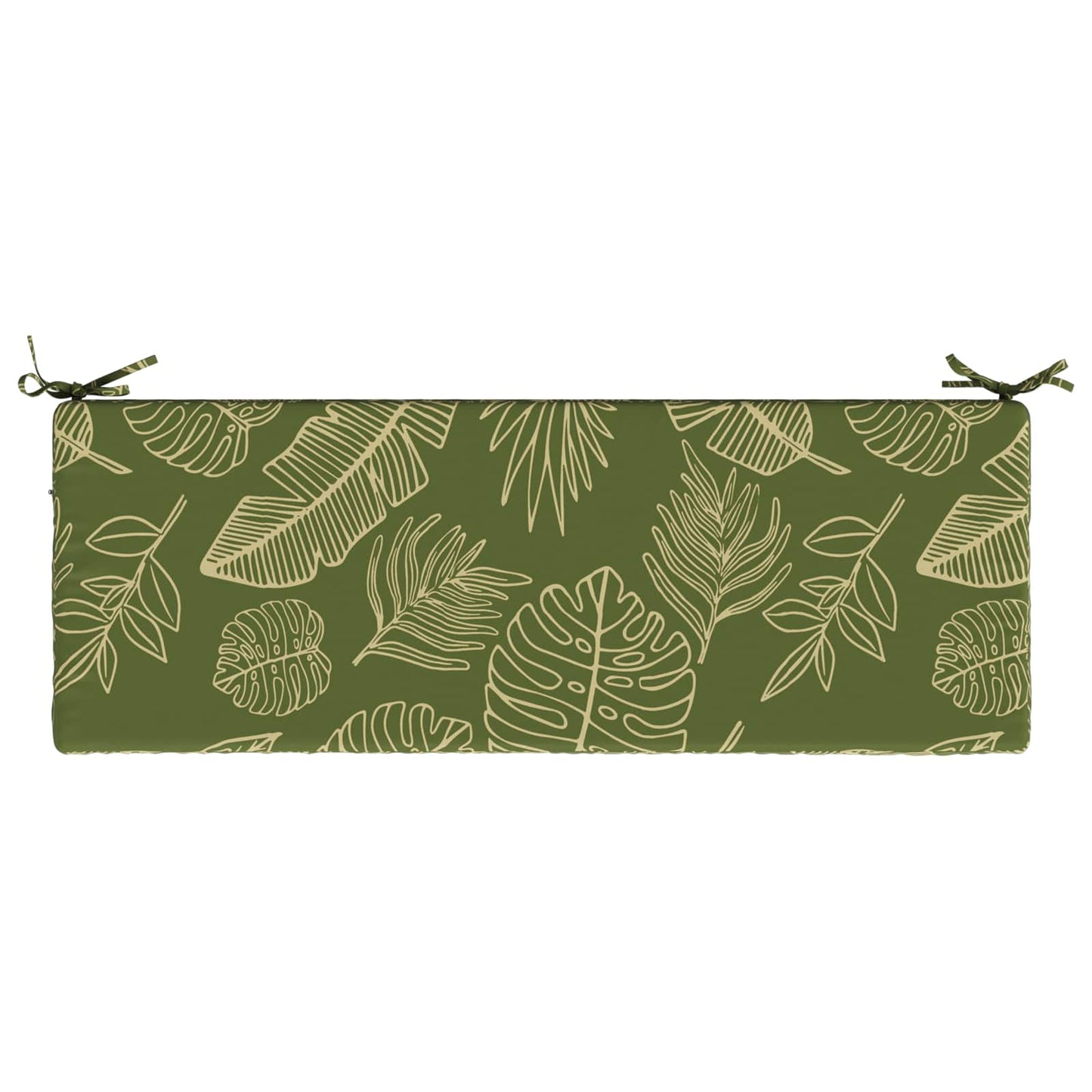 2-Piece Bench Cushions SOEST 2 pcs 100% Polyester Leaf Design