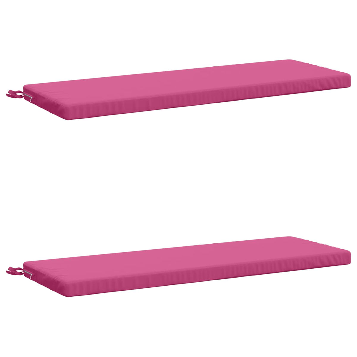 2-Piece Bench Cushions SOEST 2 pcs 100% Polyester Pink