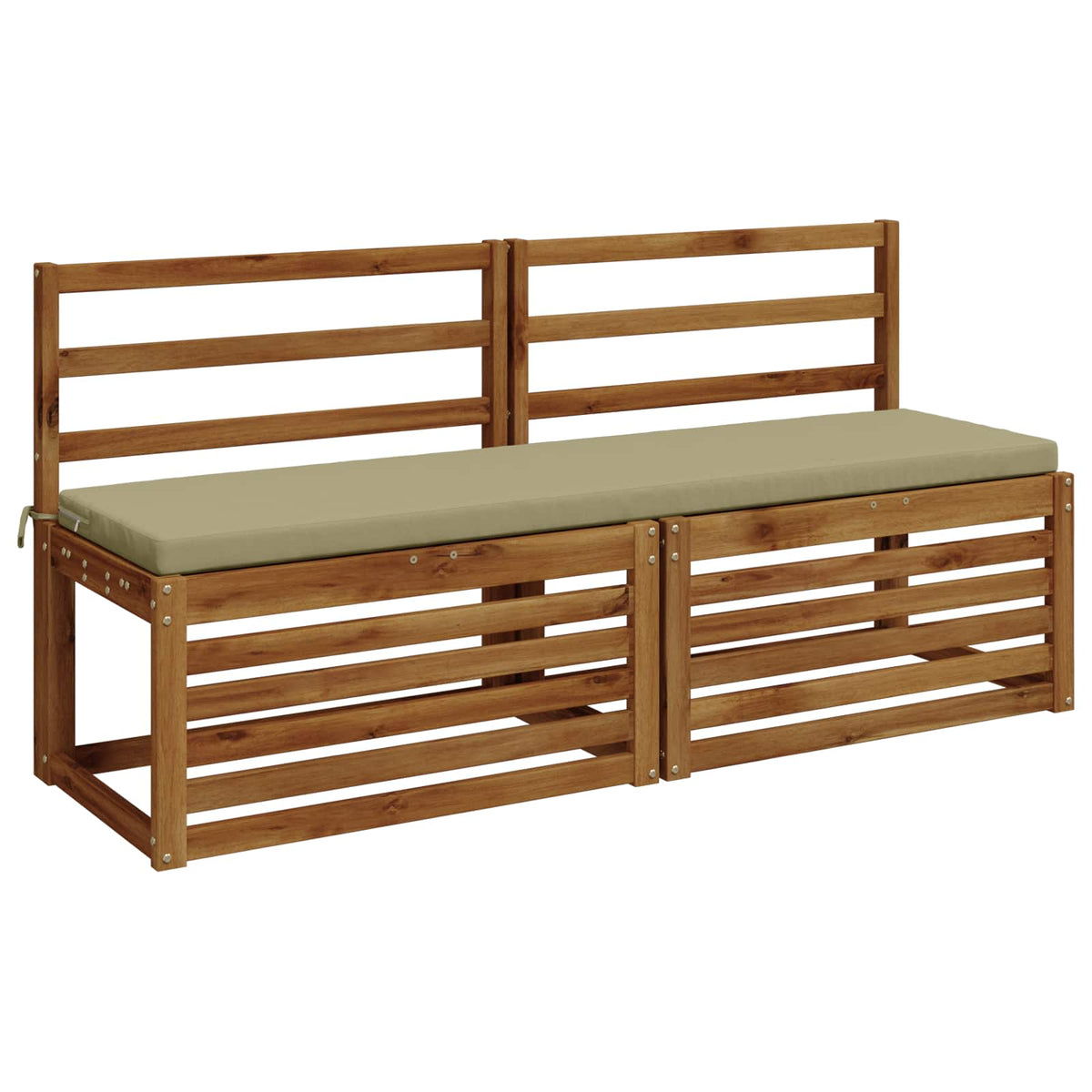 Bench Cushion SOEST 100% Polyester Light Green 140 x 40 x 5 cm