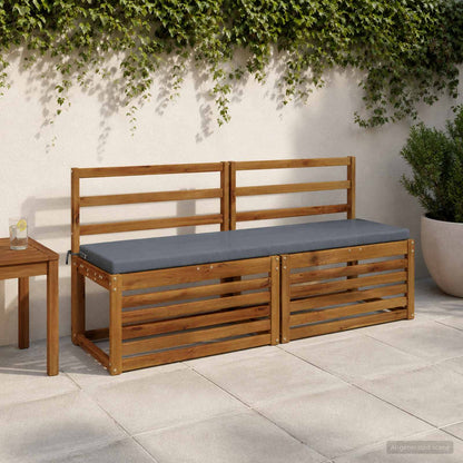 Bench Cushion SOEST 100% Polyester Blue 160 x 40 x 5 cm