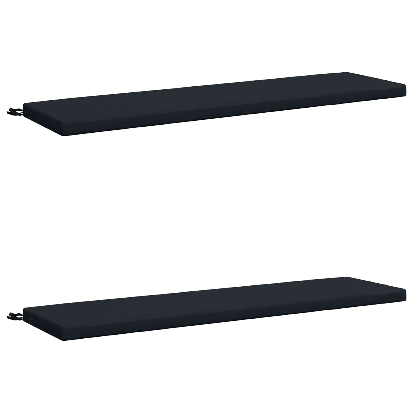 2-Piece Bench Cushions SOEST 2 pcs 100% Polyester Dark Blue
