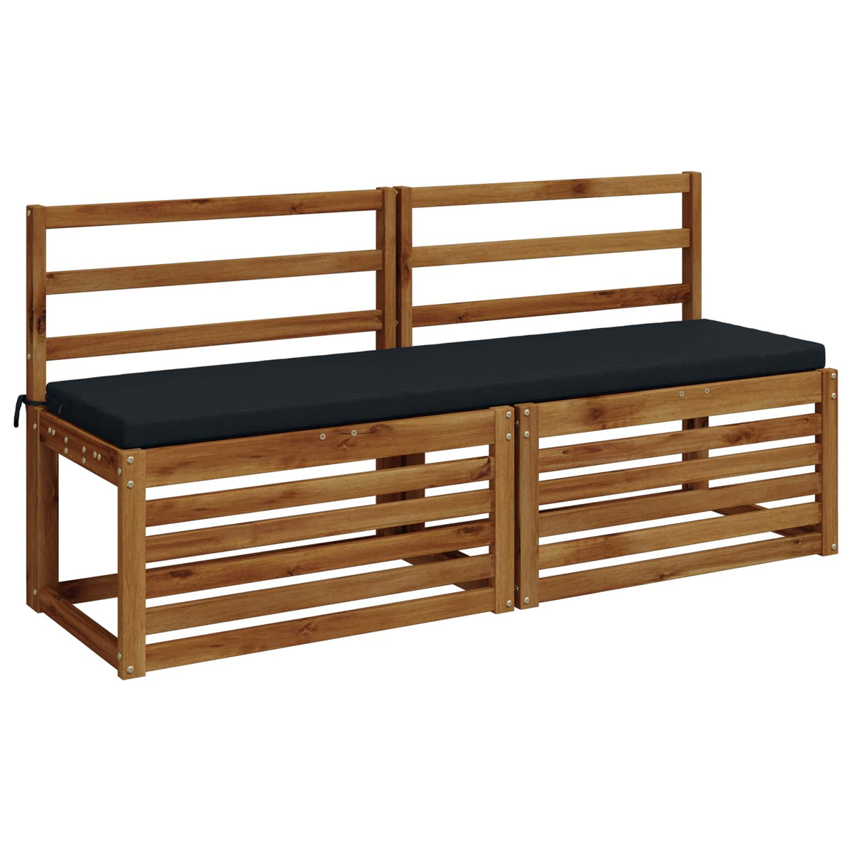2-Piece Bench Cushions SOEST 2 pcs 100% Polyester Dark Blue