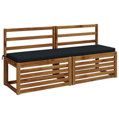 2-Piece Bench Cushions SOEST 2 pcs 100% Polyester Dark Blue