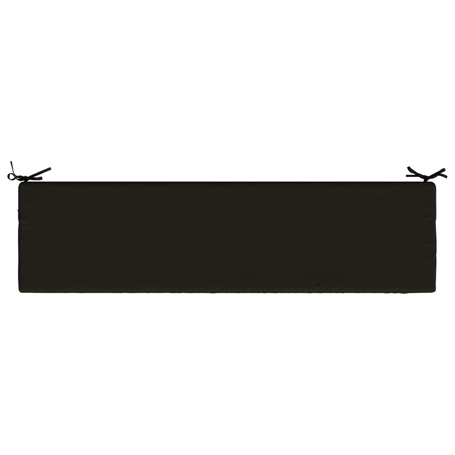 Bench Cushion SOEST 100% Polyester Black 140 x 40 x 5 cm