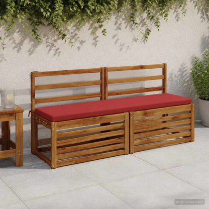 Bench Cushion SOEST 100% Polyester Red 160 x 40 x 5 cm