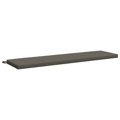 2-Piece Bench Cushions SOEST 2 pcs 100% Polyester Grey