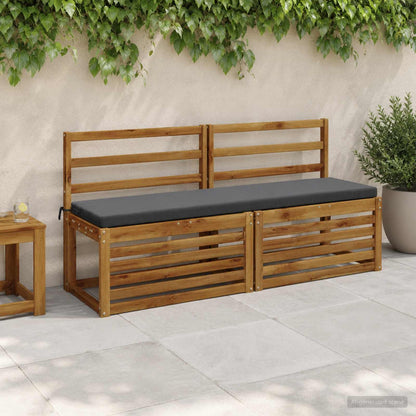 Bench Cushion SOEST 100% Polyester Anthracite 160 x 40 x 5 cm