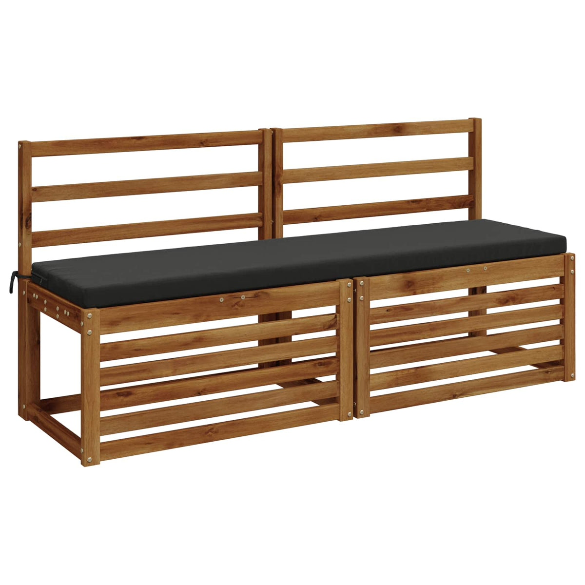 Bench Cushion SOEST 100% Polyester Anthracite 140 x 40 x 5 cm