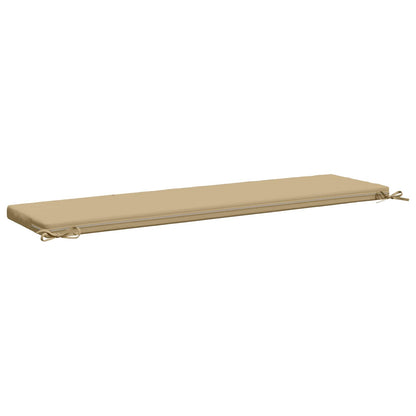2-Piece Bench Cushions SOEST 2 pcs 100% Polyester Beige