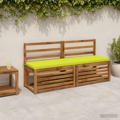 2-Piece Bench Cushions SOEST 2 pcs 100% Polyester Bright Green