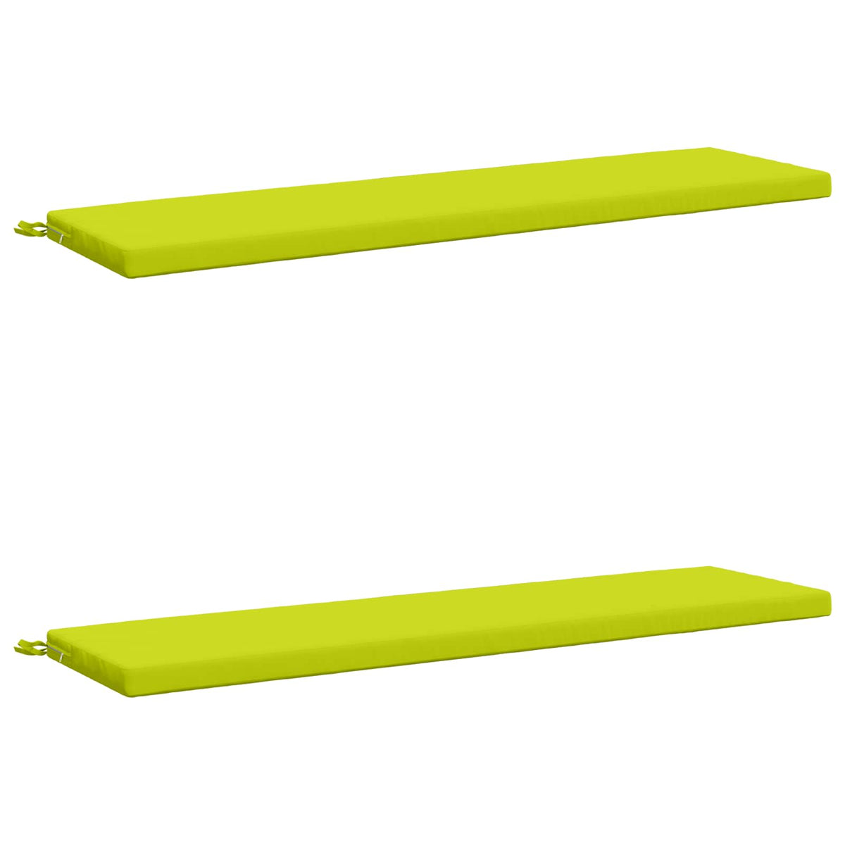 2-Piece Bench Cushions SOEST 2 pcs 100% Polyester Bright Green