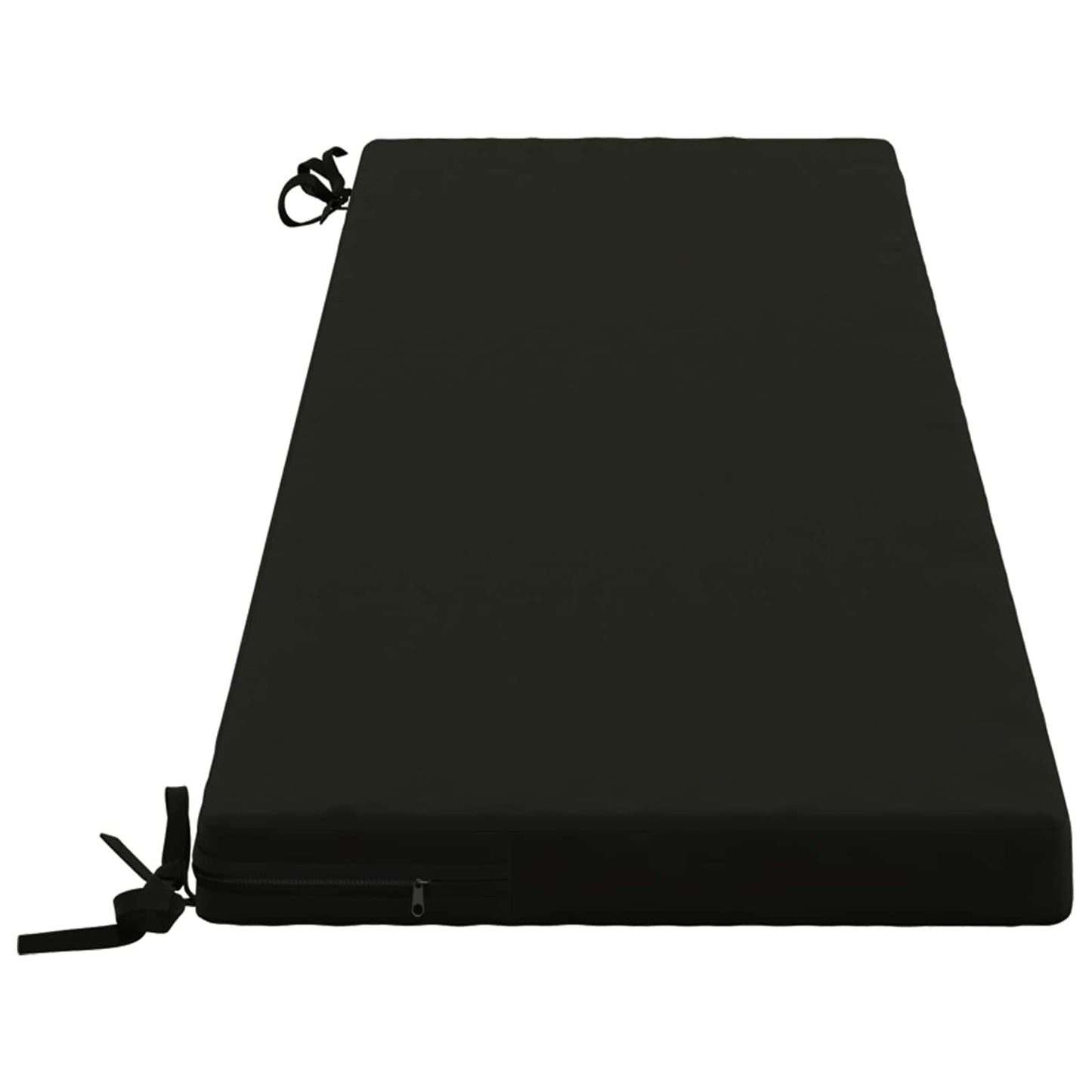 Bench Cushion SOEST 100% Polyester Black 140 x 40 x 5 cm