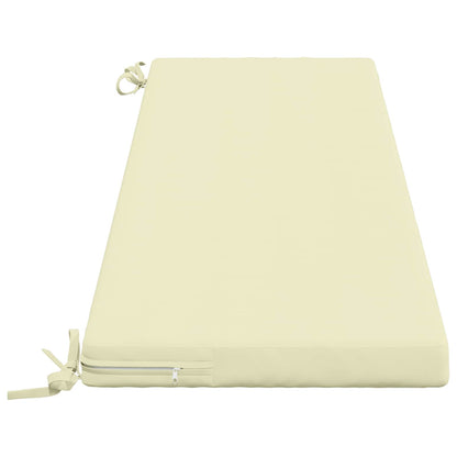 2-Piece Bench Cushions SOEST 2 pcs 100% Polyester Cream