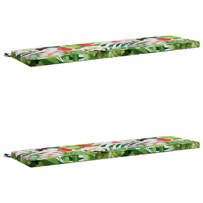 2-Piece Bench Cushions SOEST 2 pcs 100% Polyester Multicolour