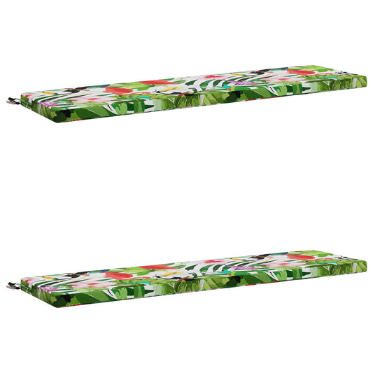 2-Piece Bench Cushions SOEST 2 pcs 100% Polyester Multicolour