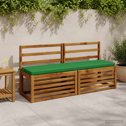 2-Piece Bench Cushions SOEST 2 pcs 100% Polyester Green