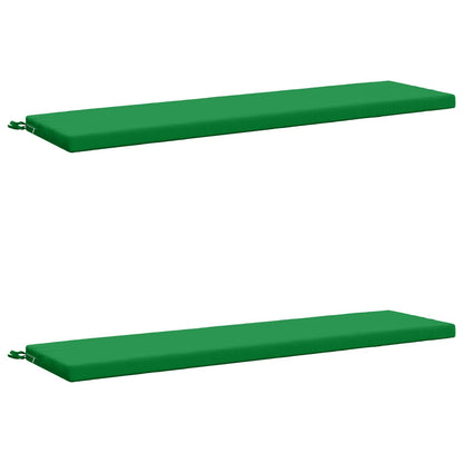 2-Piece Bench Cushions SOEST 2 pcs 100% Polyester Green