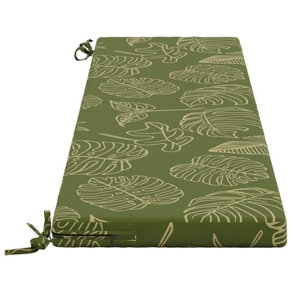 Bench Cushion SOEST 100% Polyester Leaf Design 140 x 40 x 5 cm