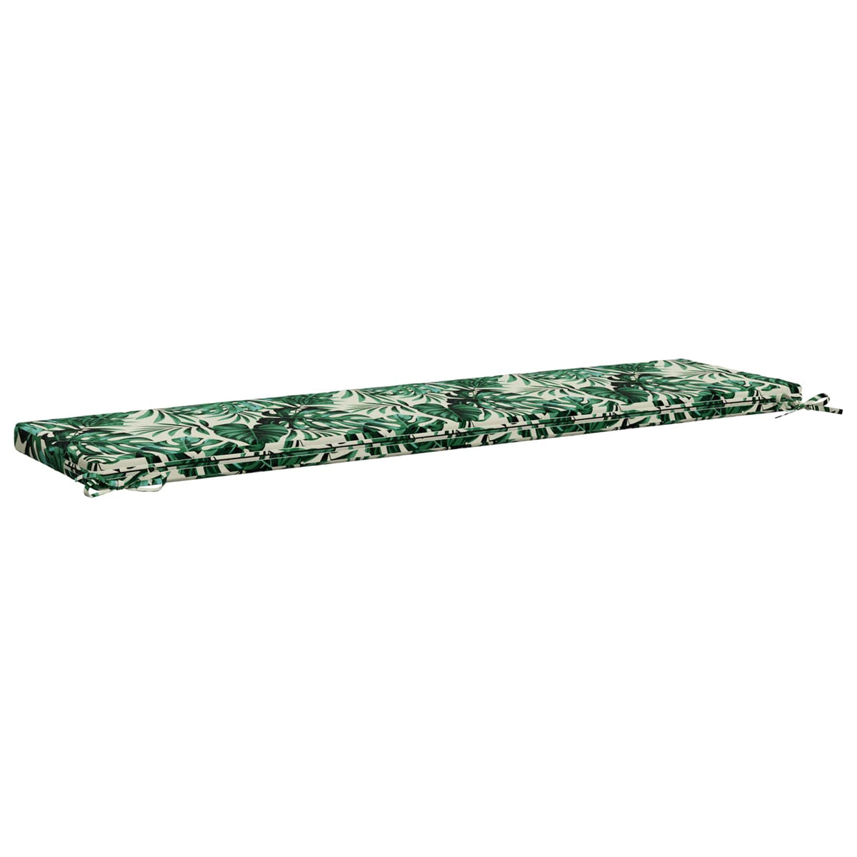 Bench Cushion SOEST 100% Polyester Leaf Pattern 140 x 40 x 5 cm