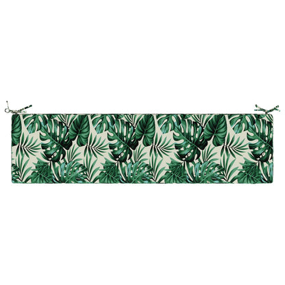 2-Piece Bench Cushions SOEST 2 pcs 100% Polyester Leaf Pattern