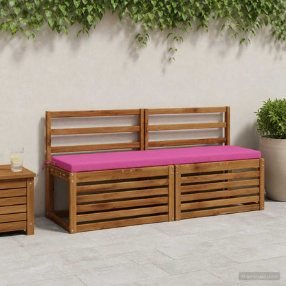 2-Piece Bench Cushions SOEST 2 pcs 100% Polyester Pink