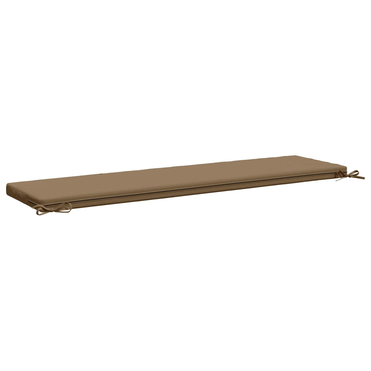 2-Piece Bench Cushions SOEST 2 pcs 100% Polyester Taupe