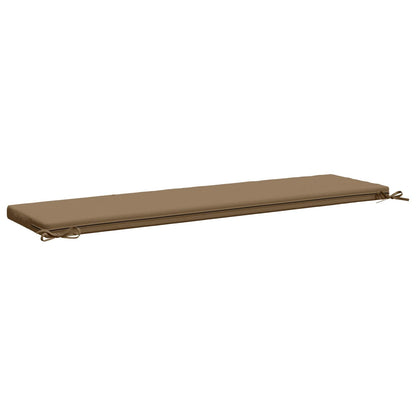 2-Piece Bench Cushions SOEST 2 pcs 100% Polyester Taupe