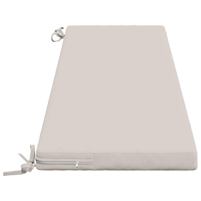 Bench Cushion SOEST 100% Polyester White 150 x 40 x 5 cm