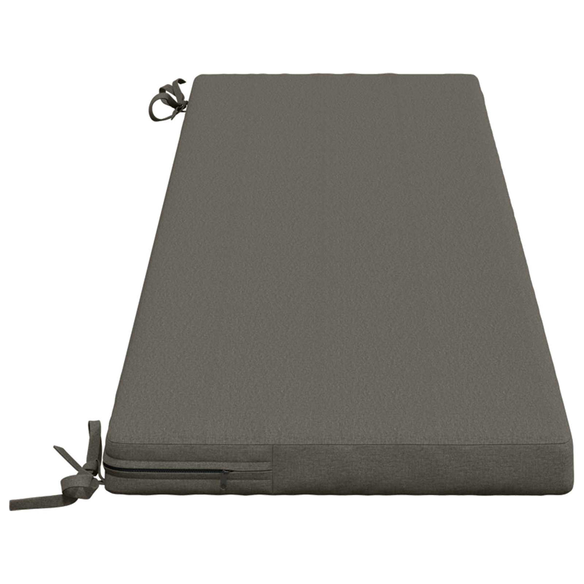 Bench Cushion SOEST 100% Polyester Grey 150 x 40 x 5 cm