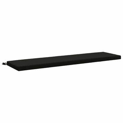 2-Piece Bench Cushions SOEST 2 pcs 100% Polyester Black
