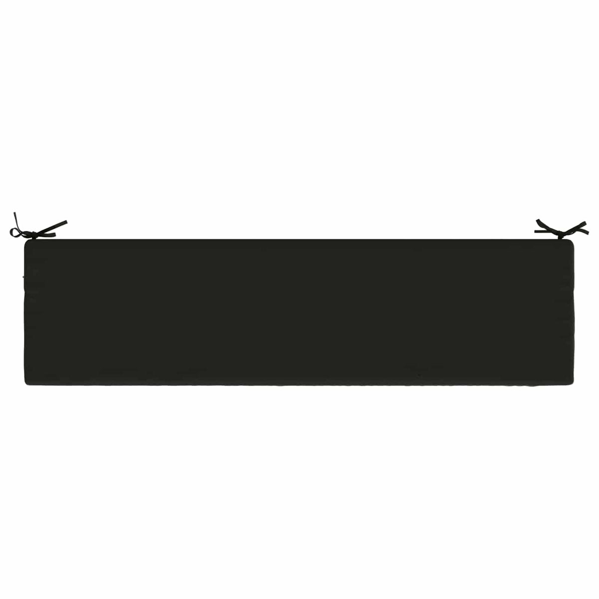 2-Piece Bench Cushions SOEST 2 pcs 100% Polyester Black