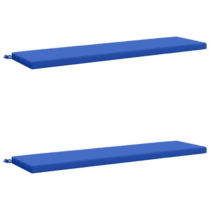 2-Piece Bench Cushions SOEST 2 pcs 100% Polyester Royal Blue