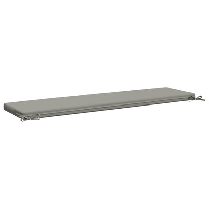 Bench Cushion SOEST 100% Polyester Grey 150 x 40 x 5 cm