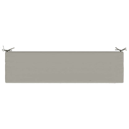 2-Piece Bench Cushions SOEST 2 pcs 100% Polyester Grey