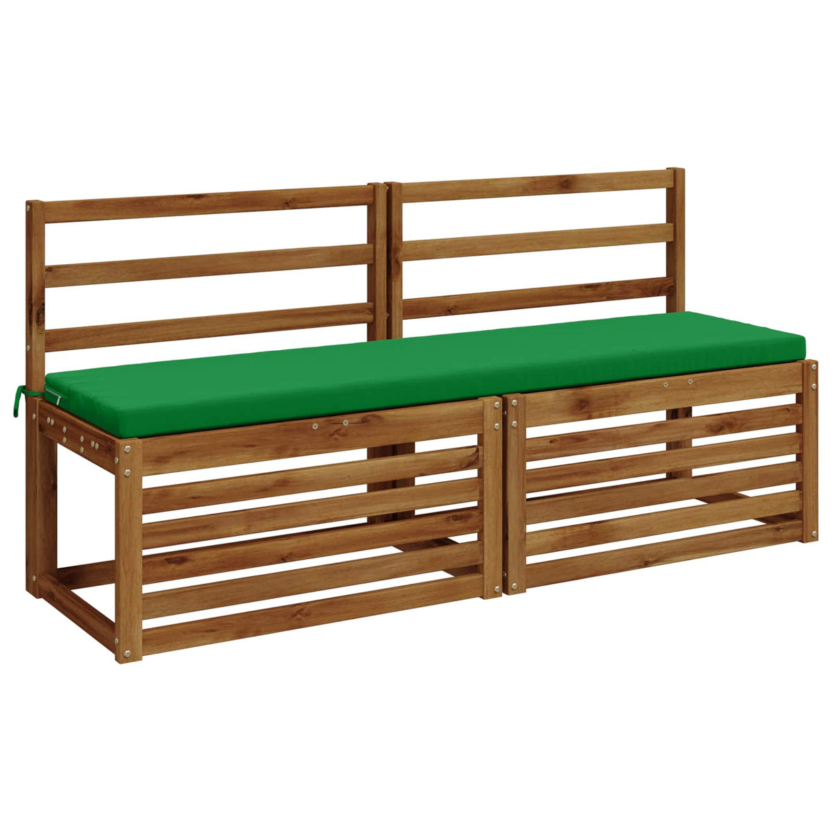 2-Piece Bench Cushions SOEST 2 pcs 100% Polyester Green