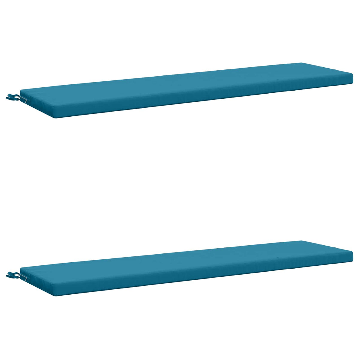 2-Piece Bench Cushions SOEST 2 pcs 100% Polyester Light Blue